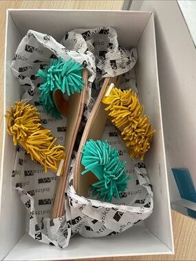 Matiko Azula Fringe Sandals Size 39 (Anthropologie)